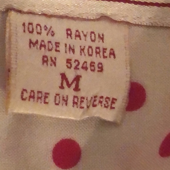 90’s Vintage Pembrooke Lane Pink Polka Dot Blouse - Picture 8 of 11